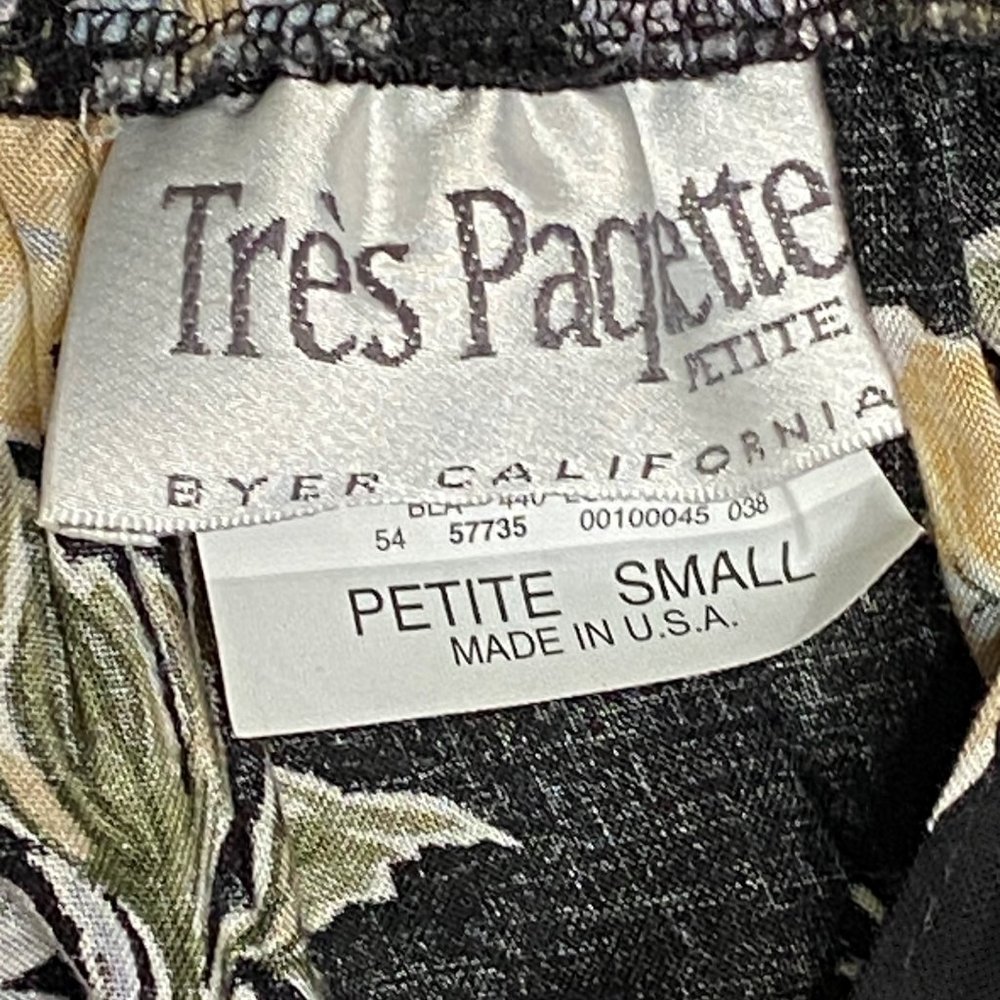 4/$25 Vintage Tres Paquette Skirt Mini Floral Lightweight A Line Circle Petite S - Picture 4 of 8